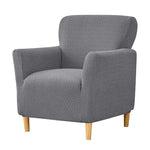 Fauteuil couverture jacquard extensible polyestère moderne gris vert rouge noirextérieurintérieurmachine