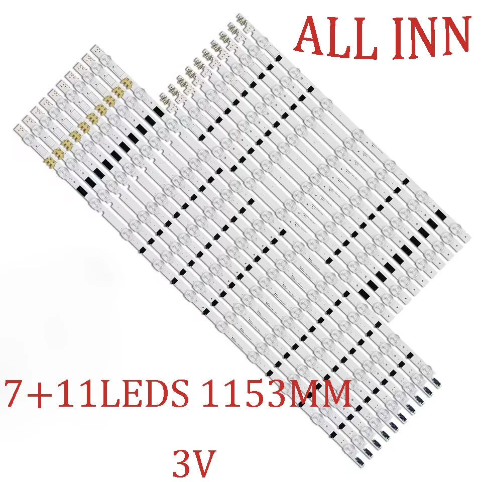 bande led blanc moderne 1153mm 11 diodes 3v opaques points noirs espacés