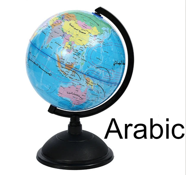 globe terrestre rotatif éducatif support décoration apprentissage carte géographique