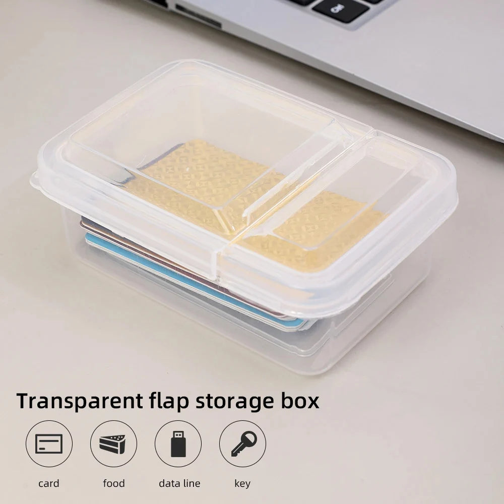 boîtes rangement transparentes modernes cartes photos aliments clés décors minimalistes pratiques multifonctionnels