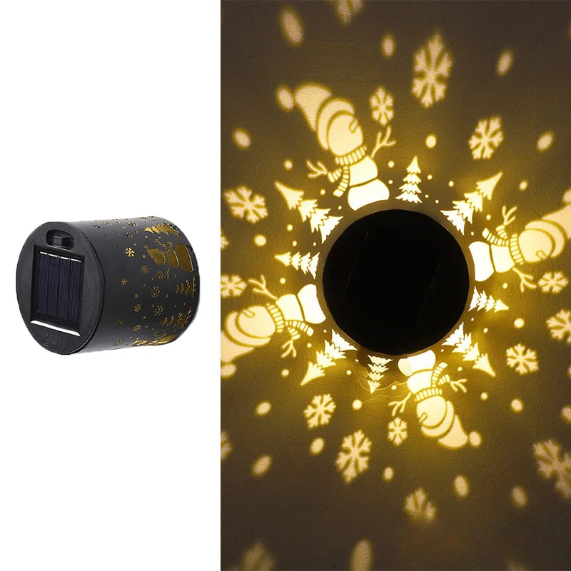 lampe solaire murale mandala décorative motif floral orientaliste imperméable extérieur jardin véranda couloir