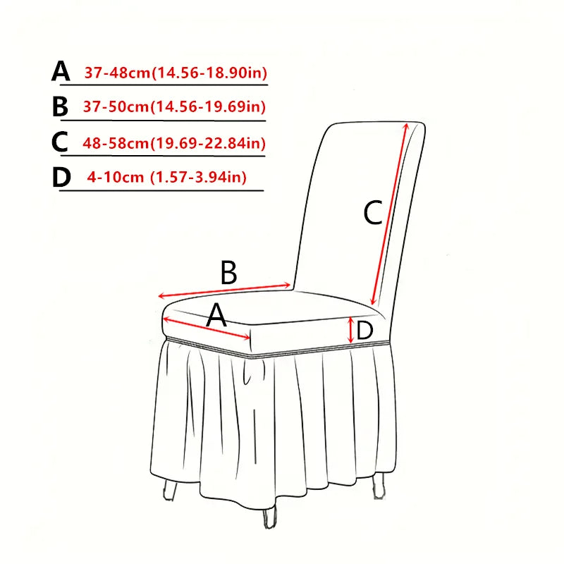 housse chaise moderne imprimé feuilles élastique décoration salon salle manger maison