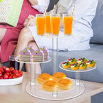support gâteaux transparent moderne plateaux cupcakes tartes desserts anniversaire fête mariage