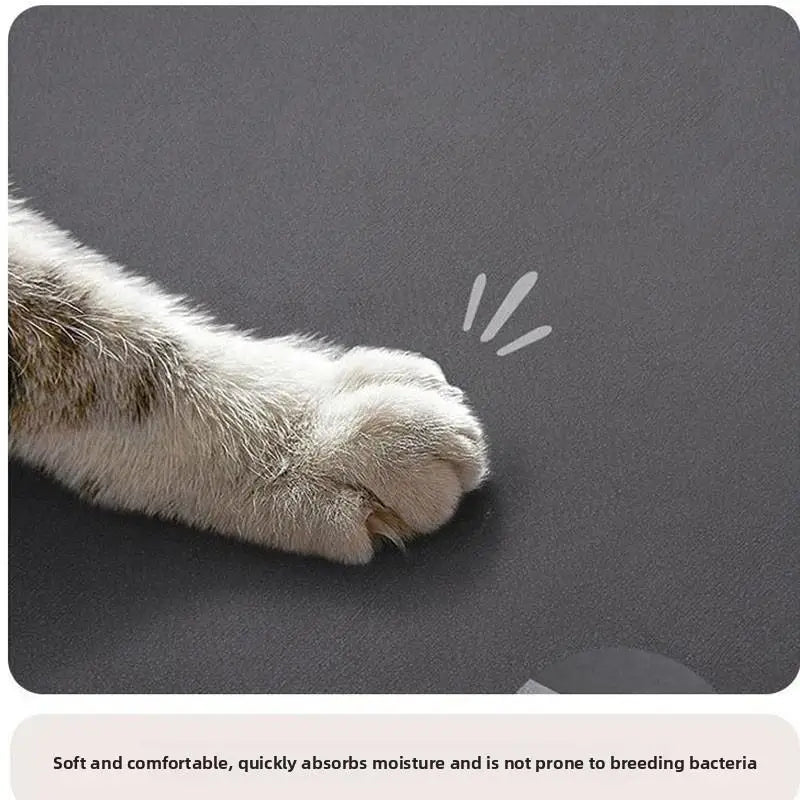 tapis moderne antidérapant gris noir blanc bol animal absorption confortable