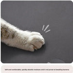 tapis moderne antidérapant gris noir blanc bol animal absorption confortable