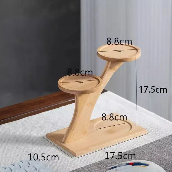 support plante bambou bois naturel blanc moderne minimaliste rechargeable multiple articles divers