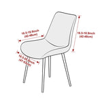 housse chaise extensible jacquard motif géométrique moderne fauteuil salle manger