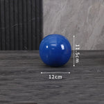décoration moderne boule céramique rouge bleu jaune uni opaque chambre