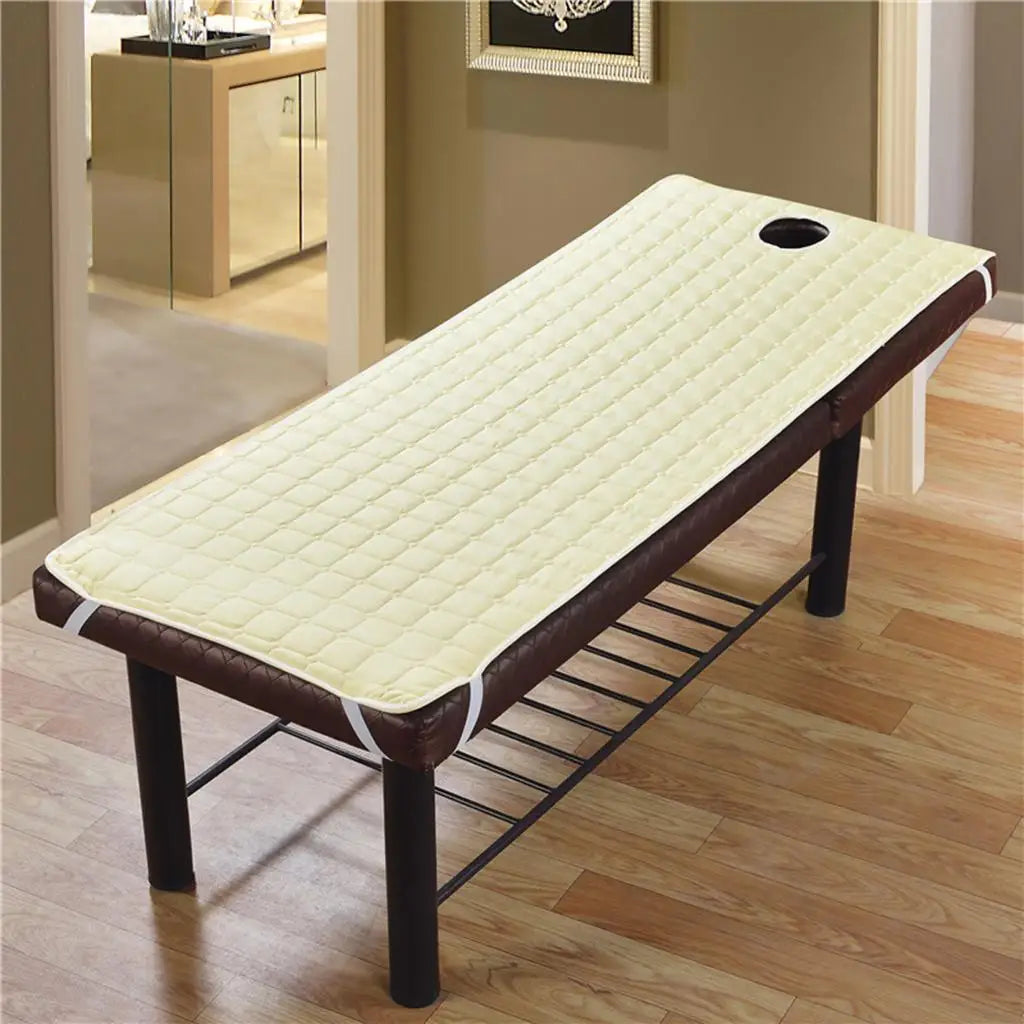 matelas massage spa corps face breath hole bandes élastiques drap épais salon beauté moderne