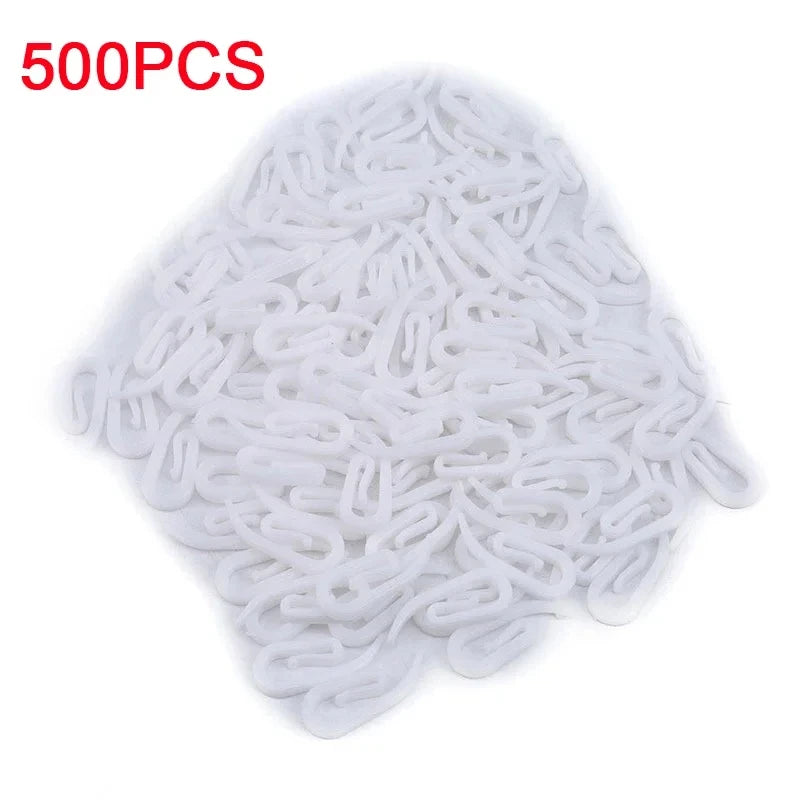 crochets suspension rideau blancs modernes pvc 100pcs 200pcs 500pcs accessoires fenêtres