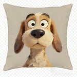 taies d'oreiller illustration chiens blancs maison décoration chambre lit opaques polyester peachskin