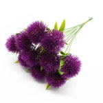 bouquet fleurs artificielles modernes mariage décoration intérieure vert rose jaune violet