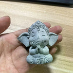 figurine éléphant gris texture granulée artisanal décor maison petite taille grande taille