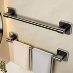 porte serviettes mural adhésif noir gris blanc lisse moderne sans perçage