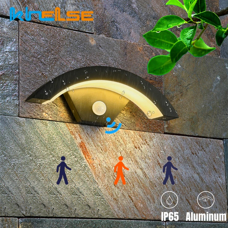 appliques murales led noir doré contemporaines motion sensor 6000k 4000k 3000k étanches ip65