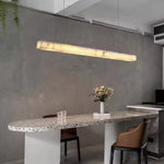lampe suspendue marbre blanc moderne câble électrique 100cm opacité chambre salon