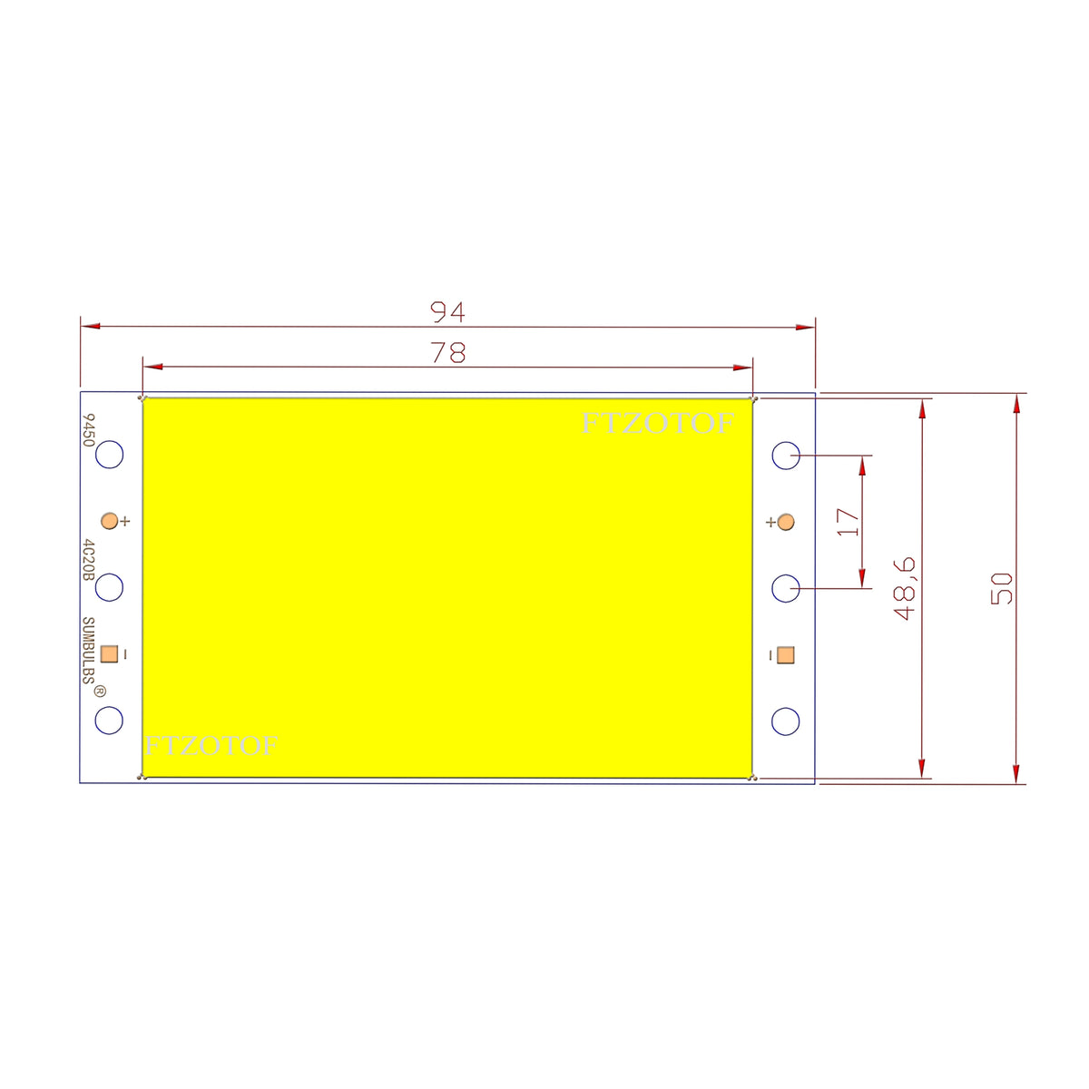 panneau led 15w 1600lm rouge jaune blanc moderne télécommande