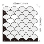 autocollants muraux 3d pvc blanc gris marbré moderne résistants chaleur imperméables carreaux mur