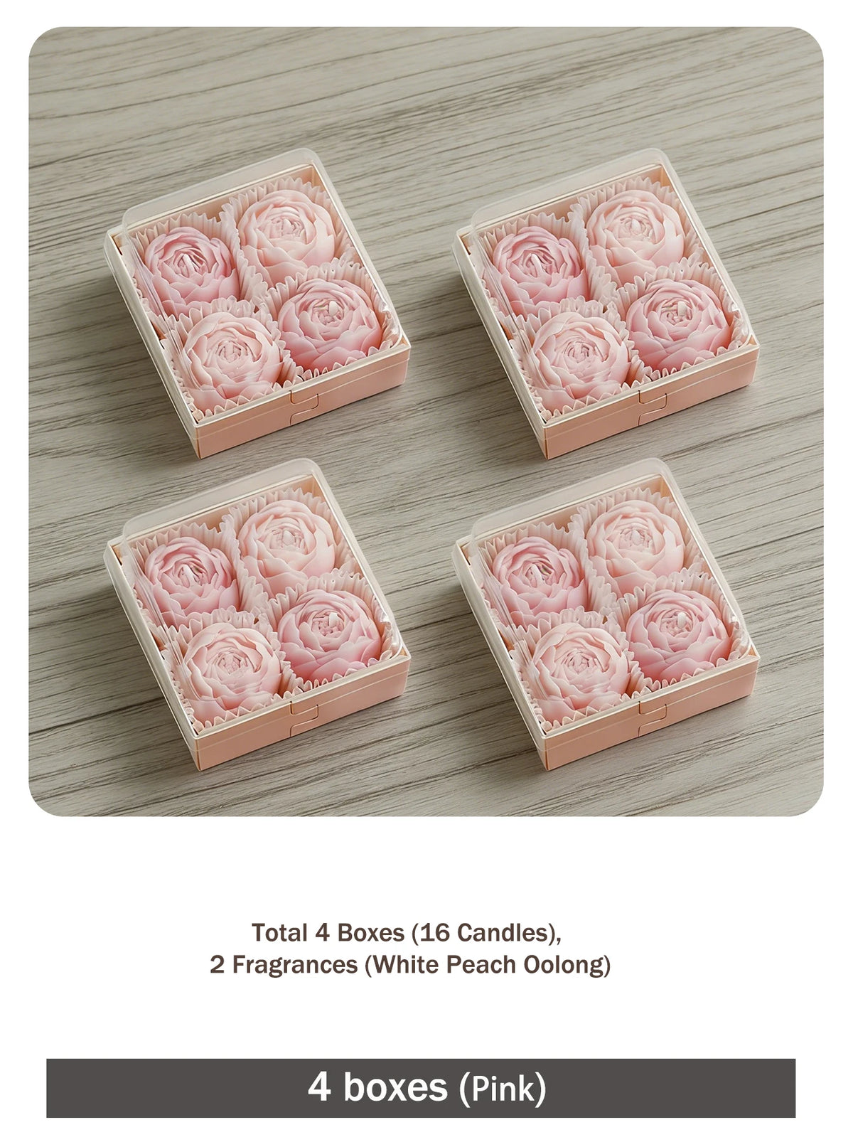 bougies parfumées rose fleur aromathérapie élégantes mariage cadeau femme anniversaire saint valentin