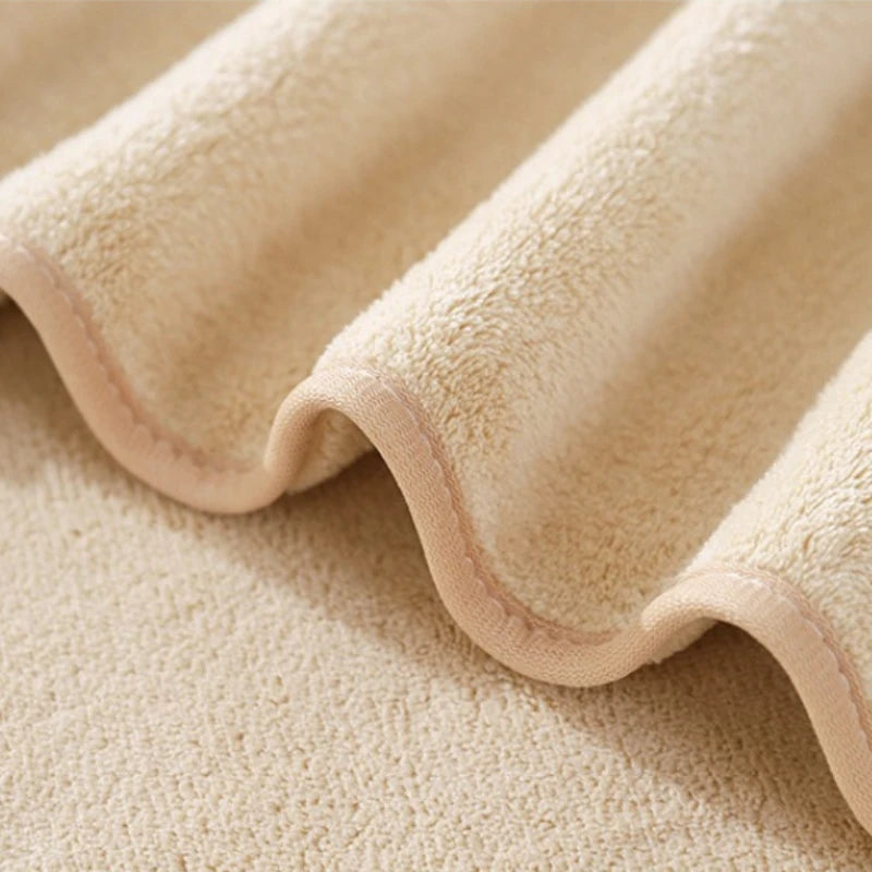 serviettes massage microfibre douce absorbante moderne élastique set cinq pièces beigeclair