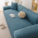 housses canapé moderne polyester spandex gris beige bleu noir texture maille