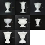 vase mural blanc classique rayures verticales opaque arrangement floral diy