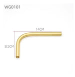 bras lampe murale moderne doré lisse plaque fixation métal