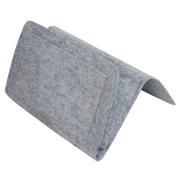 Sac rangement tissu géométrique gris adhésif accoudoir canapé moderne porte télécommande mouchoirs papier