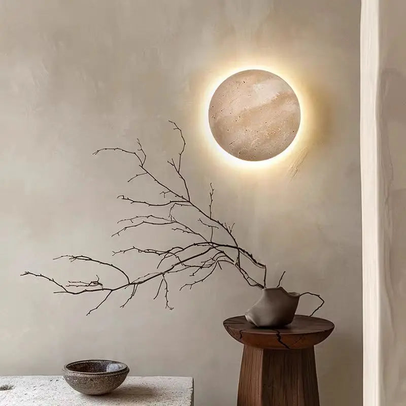 applique murale moderne pierre beige minimaliste éclairage quotidien 249lm 90260v
