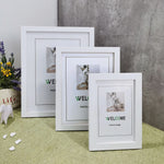 cadre photo bois noir blanc contemporain 10x15cm 15x20cm 20x25cm a4