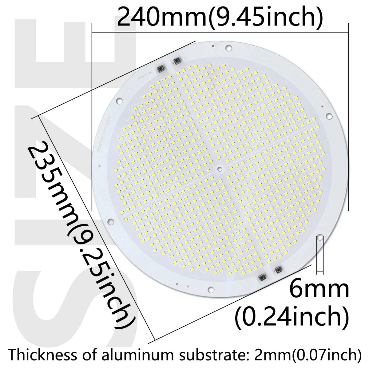 lampe led haute puissance 800w blanc moderne grille led 240mm 235mm aluminium