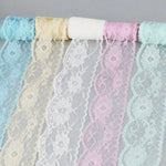 ruban dentelle fleurs rose blanc bleu beige gris rouge vert violet classique polyester écologique