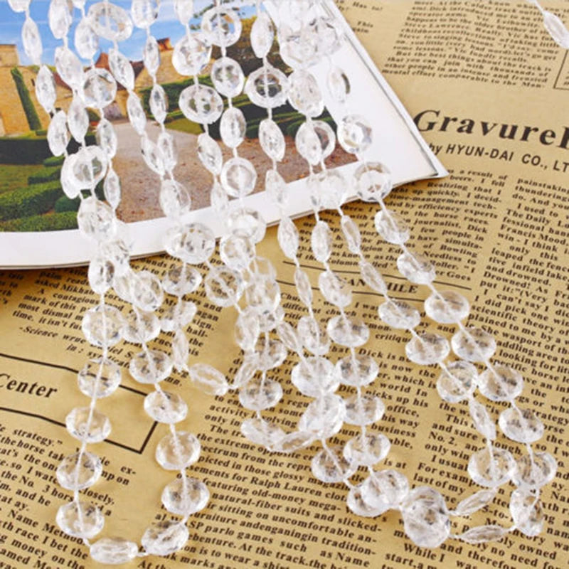 guirlande acrylique transparente brillante fête noël saint valentin mariage anniversaire événement