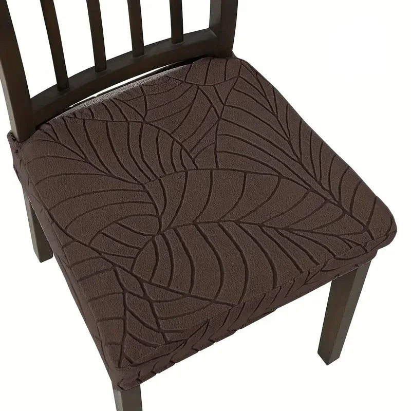 housse chaise extensible gris rayures ondulées moderne salle manger fauteuil