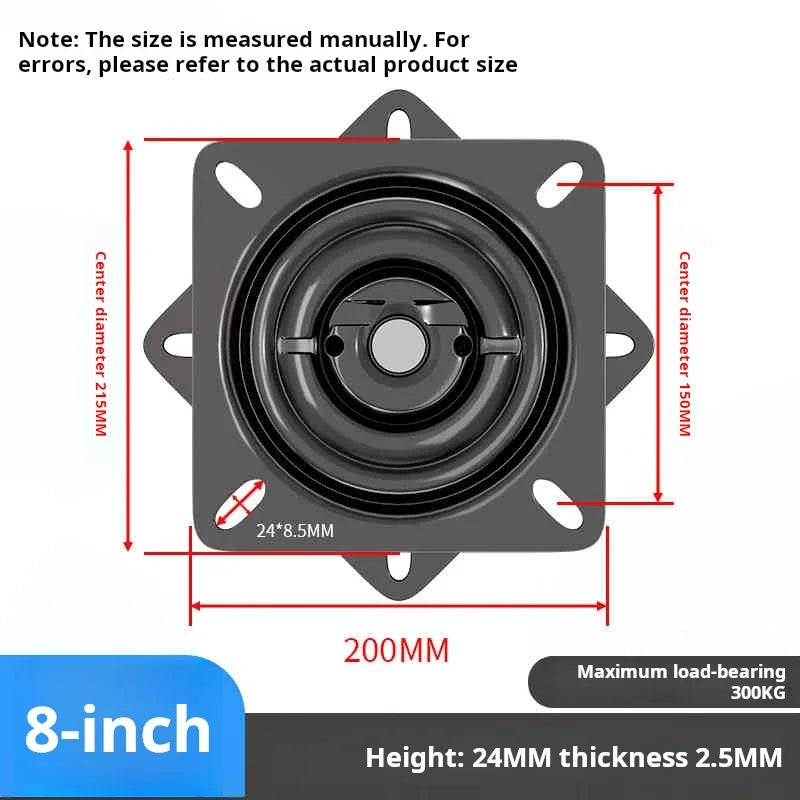 support rotatif universel noir mat moderne pouces thép không nhiễm từ