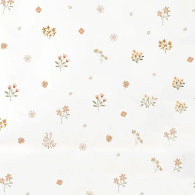 sticker mural bohème fleurs colorées adhésif salon chambre enfants decoration aquarelle opaque pvc nouveau