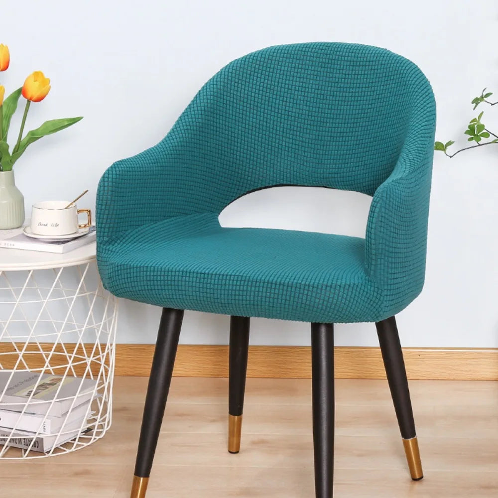 housses chaise tissu carreaux moderne vert marron beige noir polyester extérieur accueil