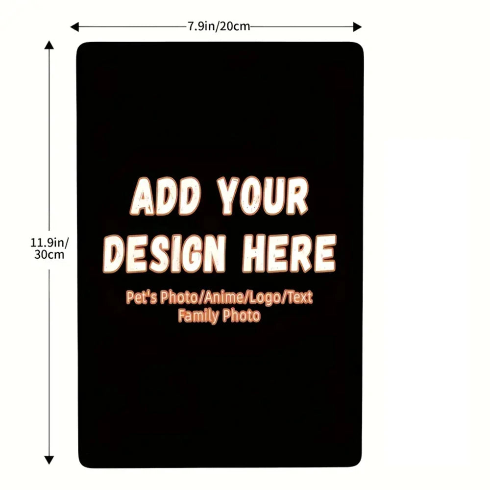 panneau décoratif personnalisable bois impression uv moderne noir blanc 30x20cm