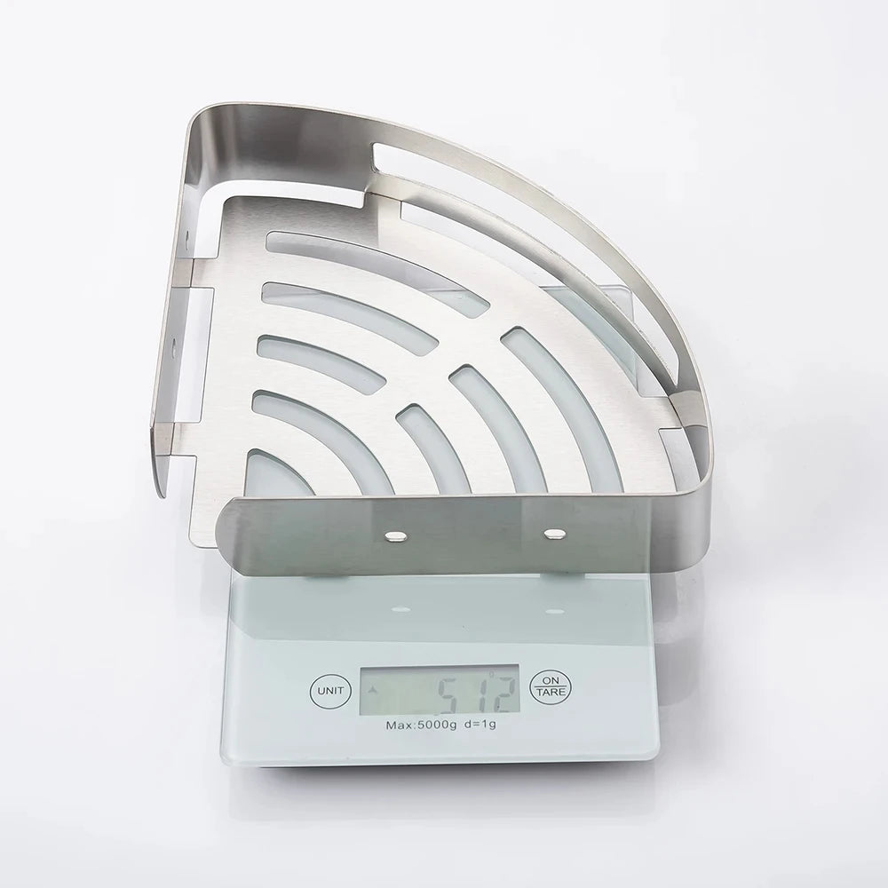 porte savon angle noir grille moderne vis fixations métal inoxydable
