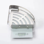porte savon angle noir grille moderne vis fixations métal inoxydable