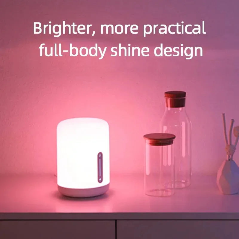lampe chevet intelligente led blanc moderne minimaliste interrupteur tactile wifi bluetooth