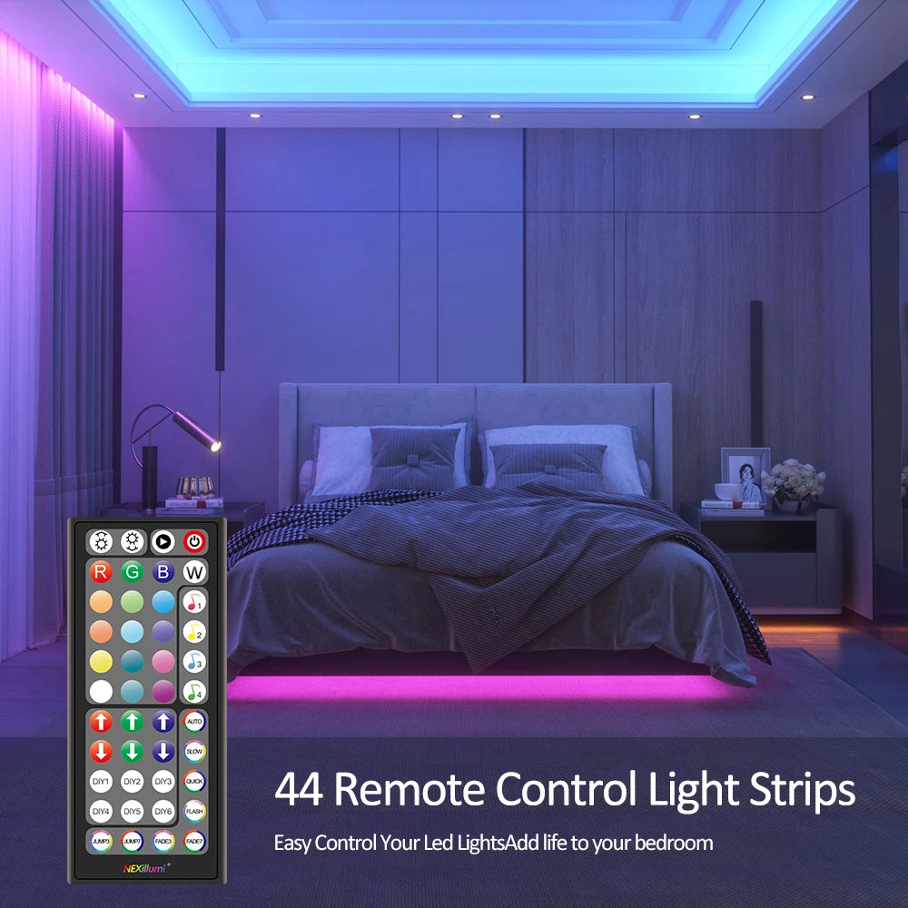 Contrôle par application et télécommande du ruban LED