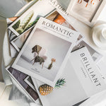 décoration maison magazine romantisque brillant nature ananas plante verte tasse bois clair