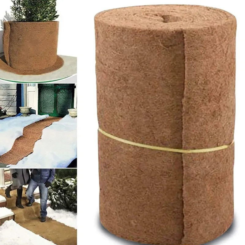 tapis coco marron clair texture naturelle pratique rustique 100cmx30cm 100cmx40cm 100cmx50cm 200cmx50cm