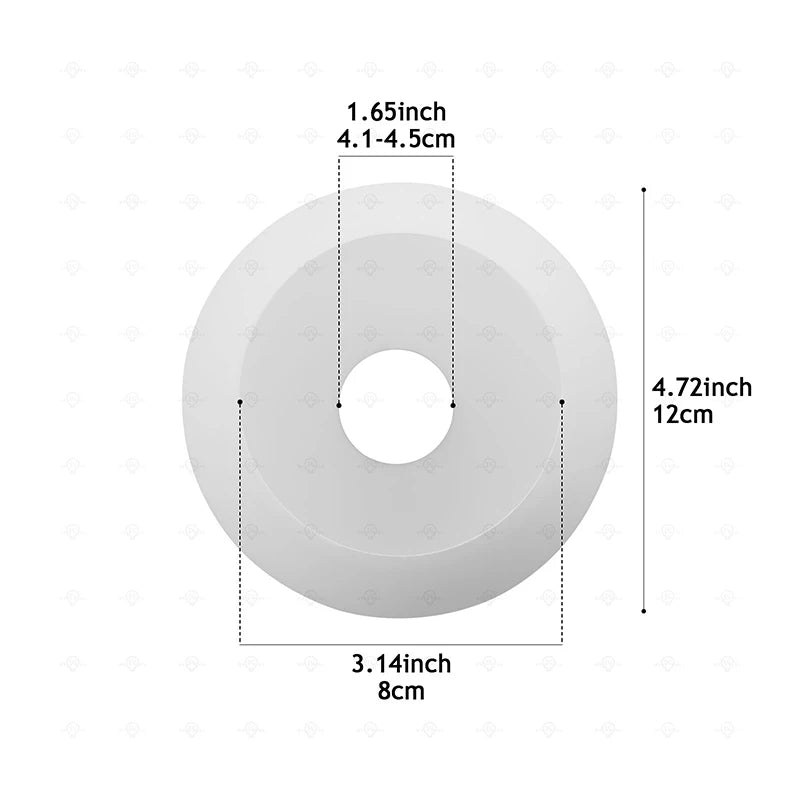 abat jour boule verre blanc moderne opacité anneaux e26 e27 10cm 12cm 14cm 15cm