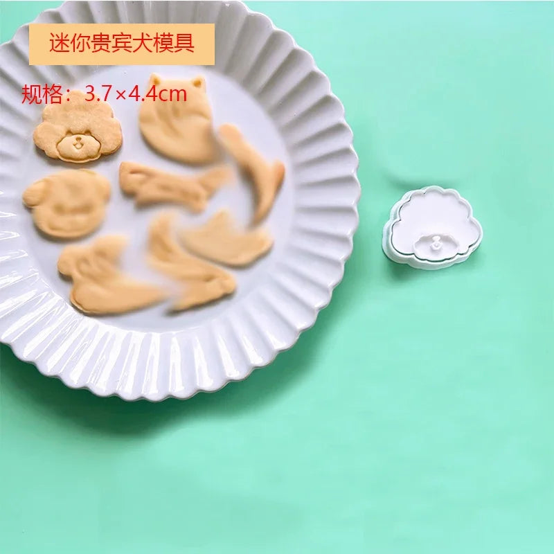 moule biscuits animaux chien chat patte os plastique imprimé decoratif cuisine
