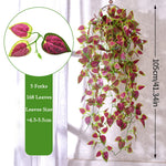 Guirlande végétale artificielle 105cm feuilles ovales vertes brillantes décoration naturelle extérieure intérieure mariage fête