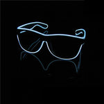 lunettes soleil lumineuses clignotantes filament led occasion fête moderne couleurs vives variées