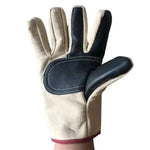 gants toile coton cuir absorbants beige gris rouge résistants chaleur travail sécurité sport