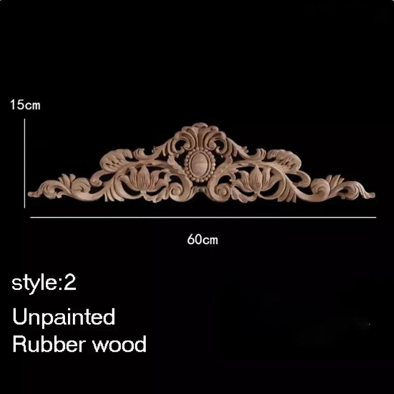 ornement decoratif bois fleur sculpte naturel classique baroque noel valentin mariage halloween pâques anniversaire